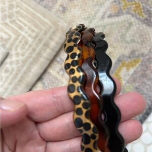 Riviera Animal Print and Black Headband NWT